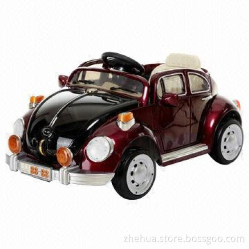 R/C ride-on car with high-low speed and power indicator